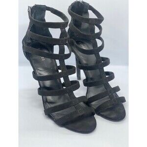 EXPRESS Black Strap Stilleto Heels - Size 7